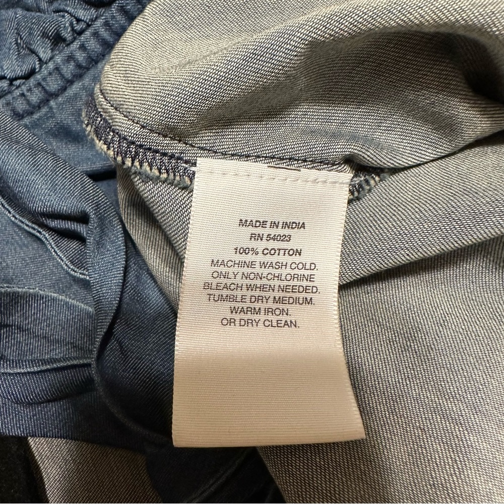 Gap Denim Ruffle Tank - Size XS - Picture 4 of 5
